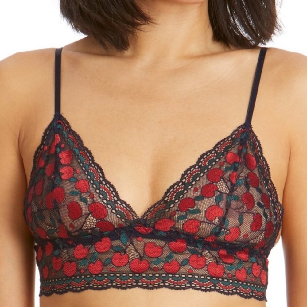 Hanky Panky Cherry 🍒 cherries bralette red and black cherries